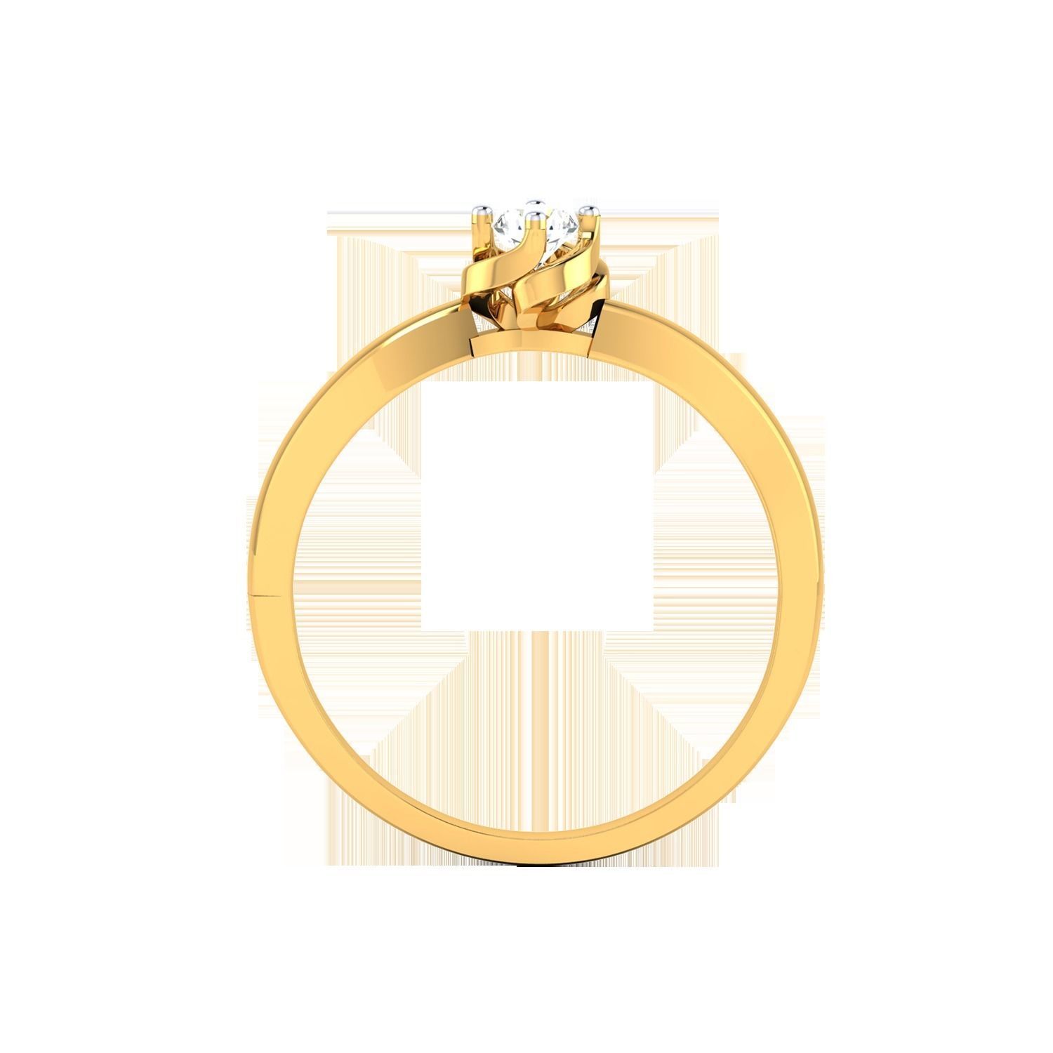 Women Solitaire Engagement Ring STL OBJ FBX Renders Details 3D print model_23