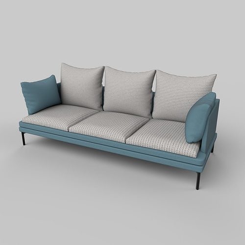 realistic sofa 3D model