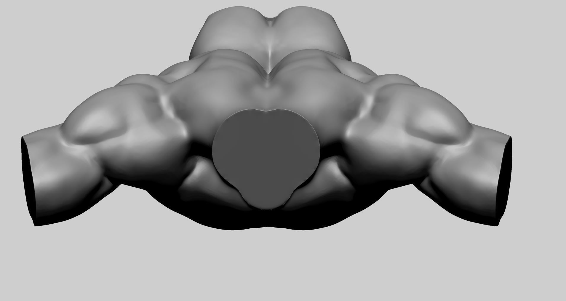 Base Male Torso A 3D model_9