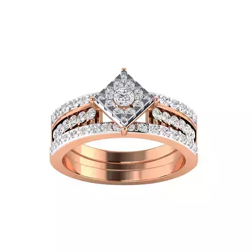  Women Heavy Ring STL OBJ FBX Renders Details