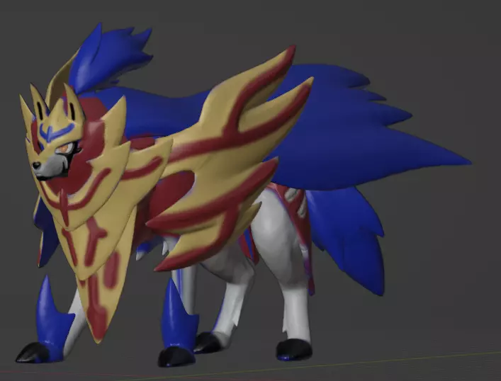 Zamazenta Crowned Shield 3D print model_0