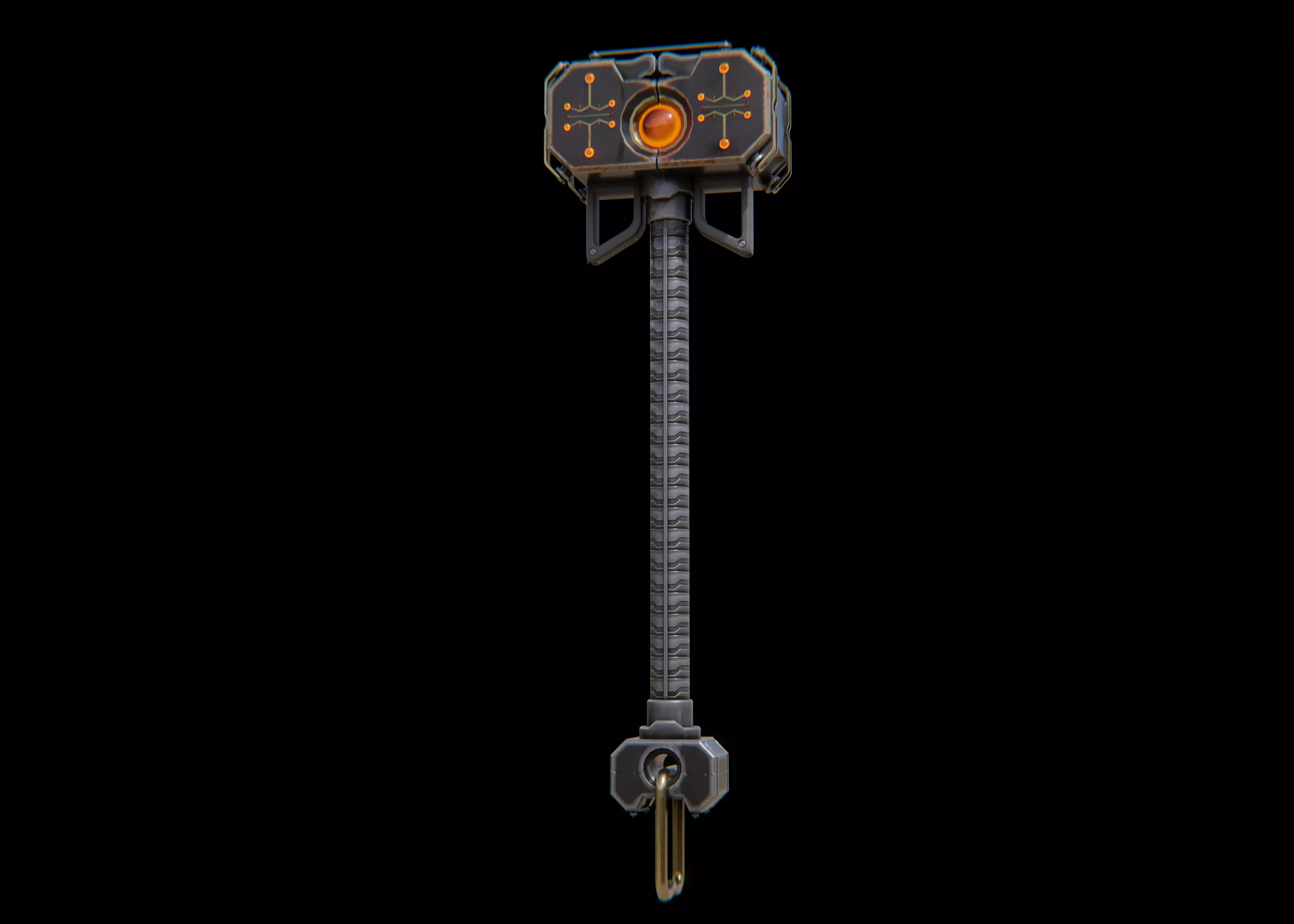 Shock Hammer Low-poly 3D model_0