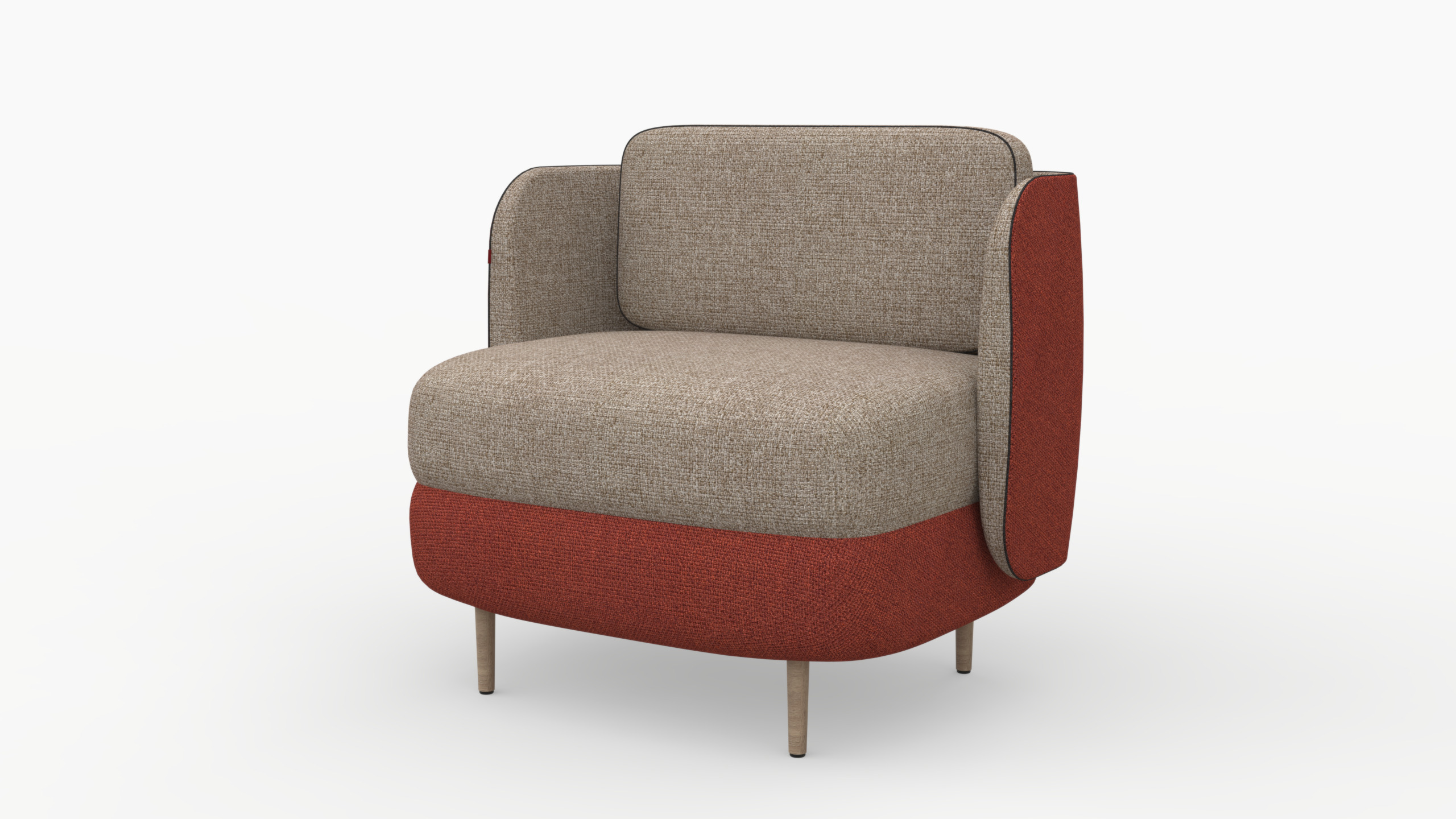 Modern Elegance Sofa and Coffee Table Set 3D model_4