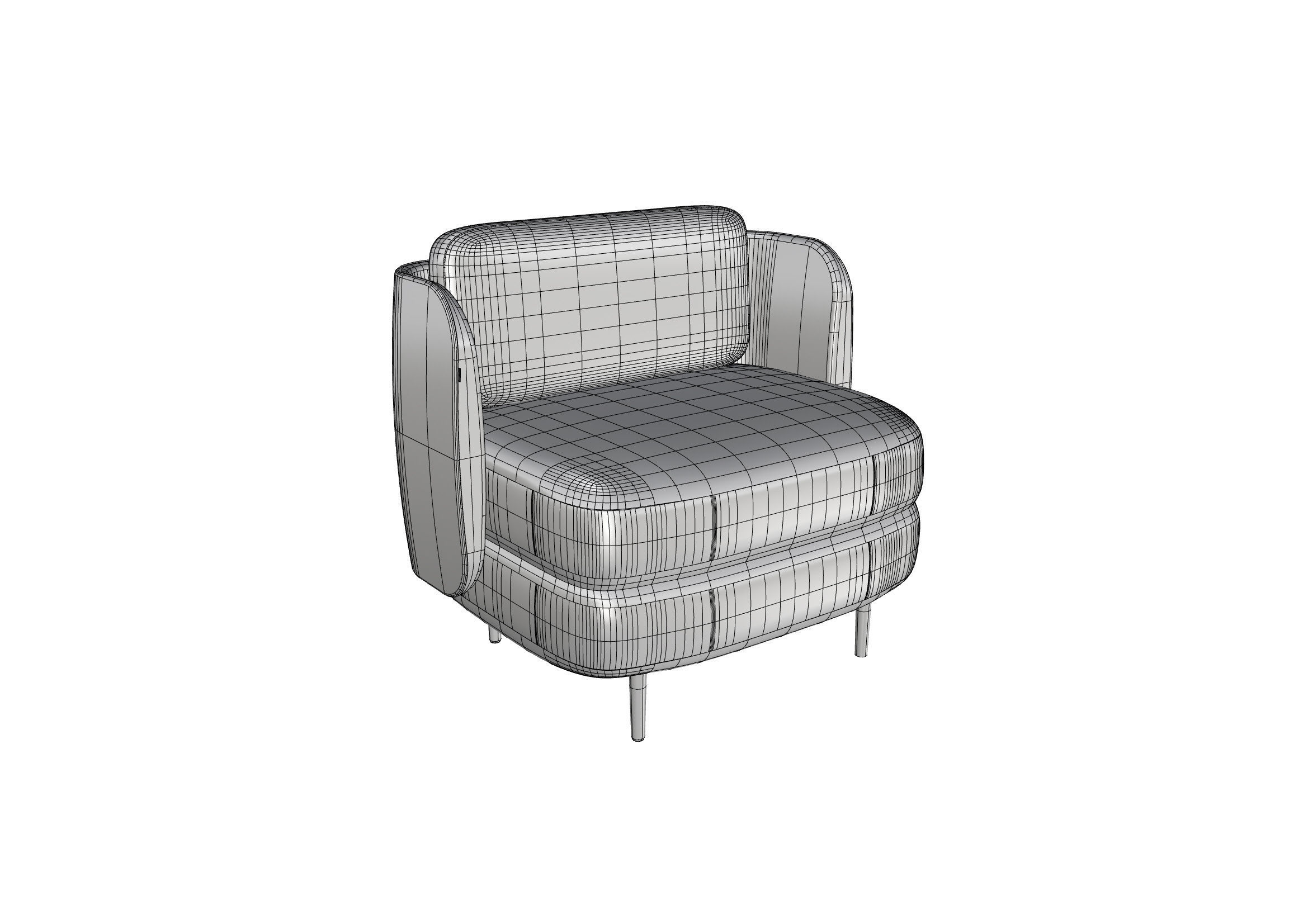 Modern Elegance Sofa and Coffee Table Set 3D model_9