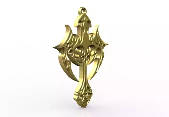 Jesus Cross Pendant 3D printable 3D print model