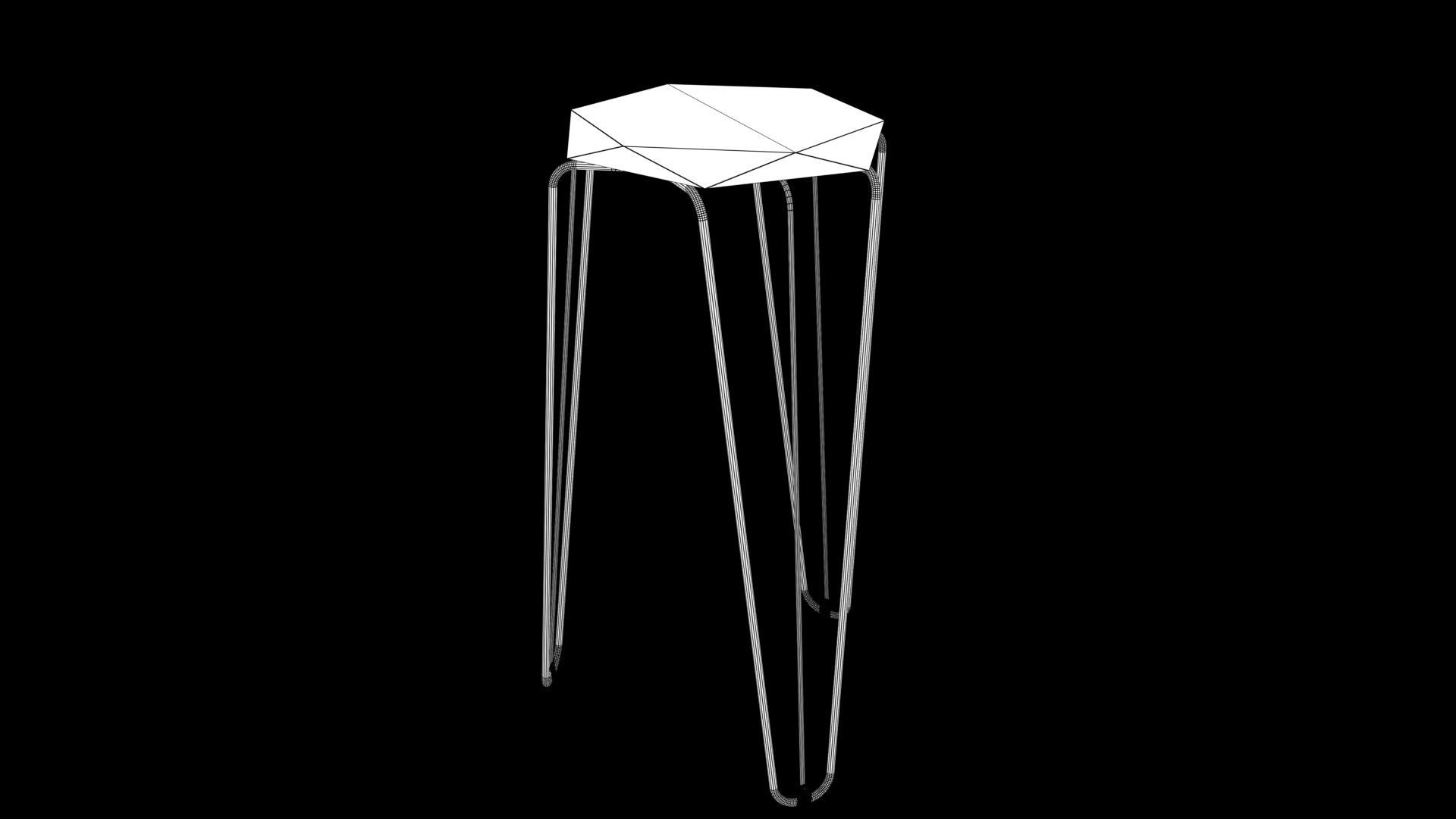 high chair 3D model_8