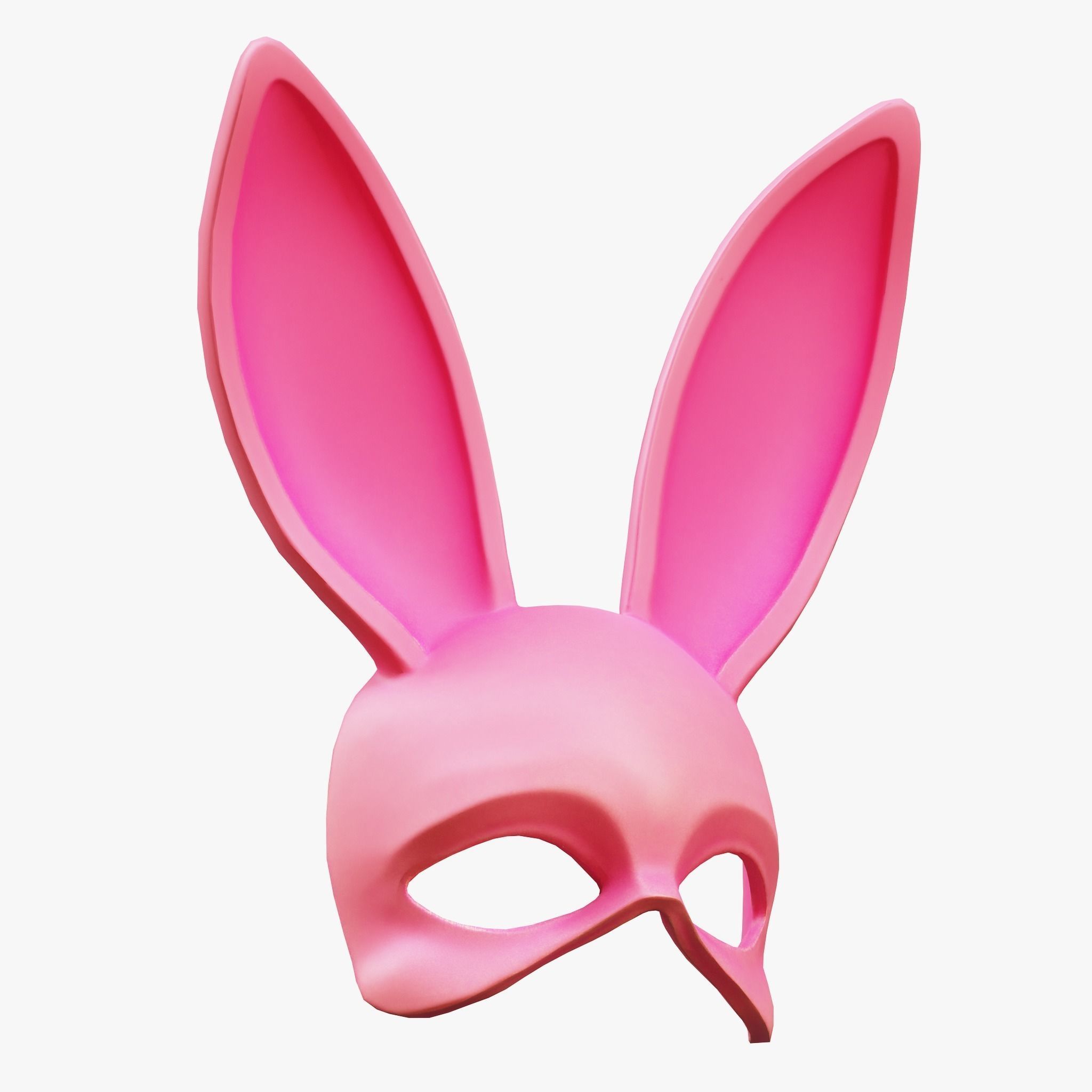 Rabbit Mask Low-poly 3D model_2