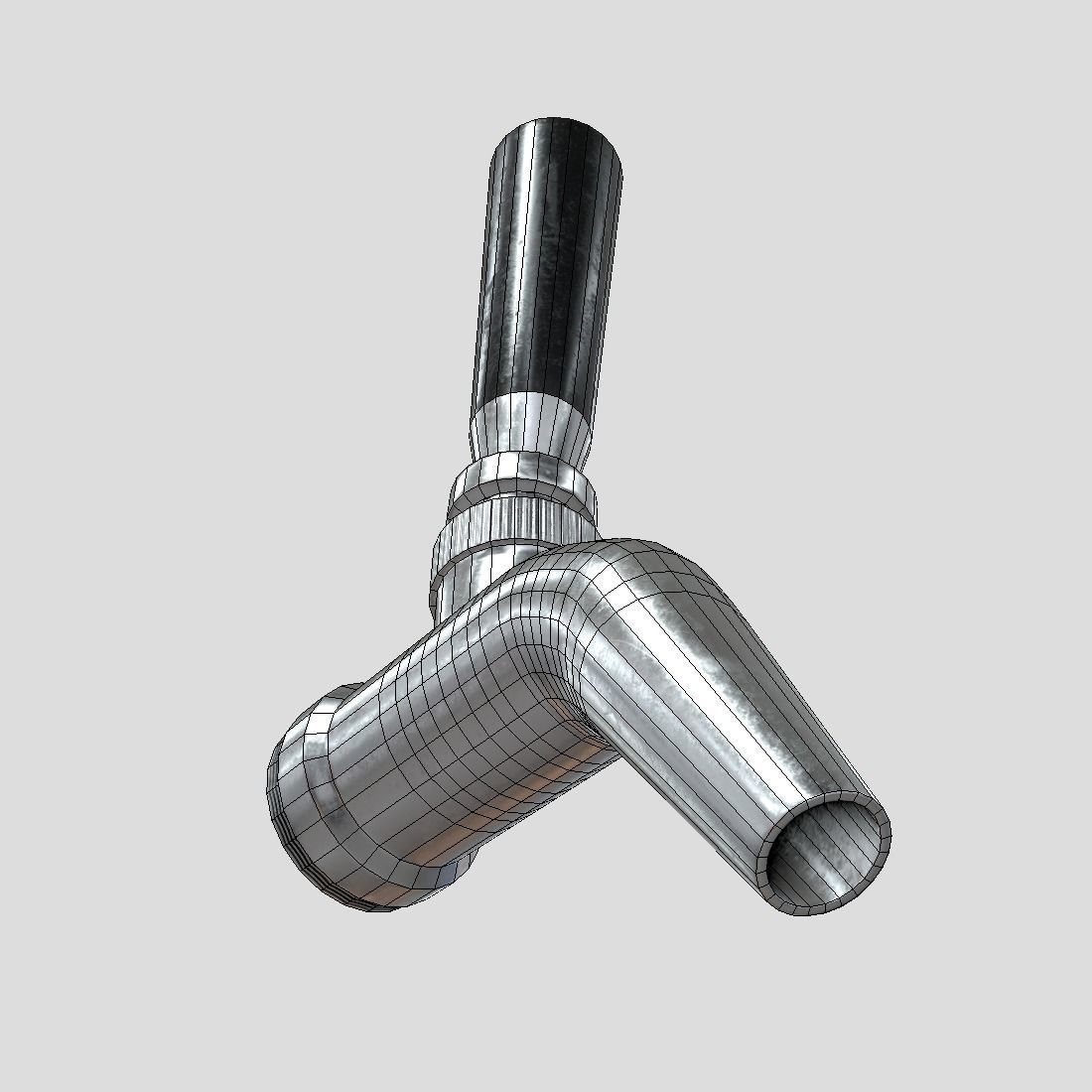 Beer Tap Faucet 2 Low-poly 3D model_10