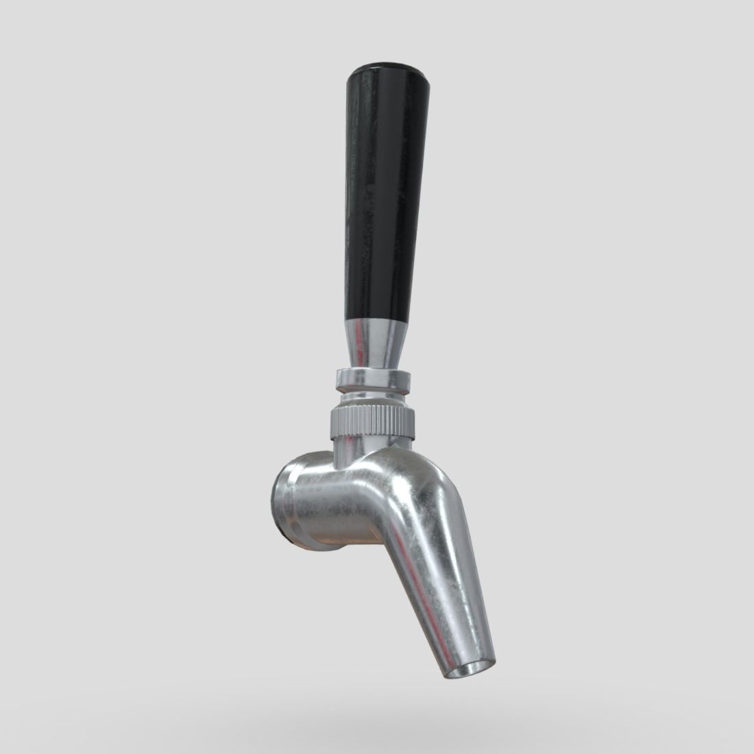 Beer Tap Faucet 2 Low-poly 3D model_11