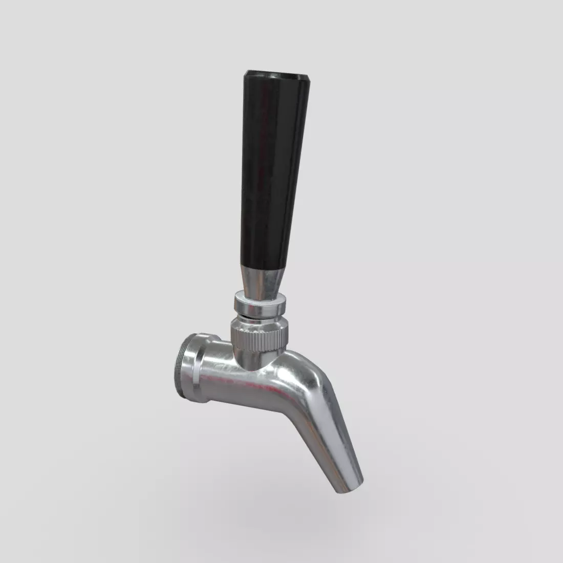 Beer Tap Faucet 2 Low-poly 3D model_0
