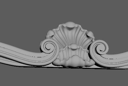 dressing table with mirror set 3D model_10