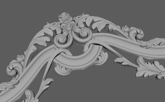 dressing table with mirror set 3D model_16