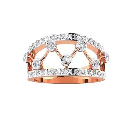  Women Heavy Ring STL OBJ FBX Renders Details