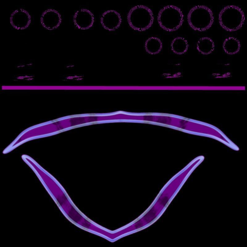 Purple Warriors Bow Low-poly 3D model_8