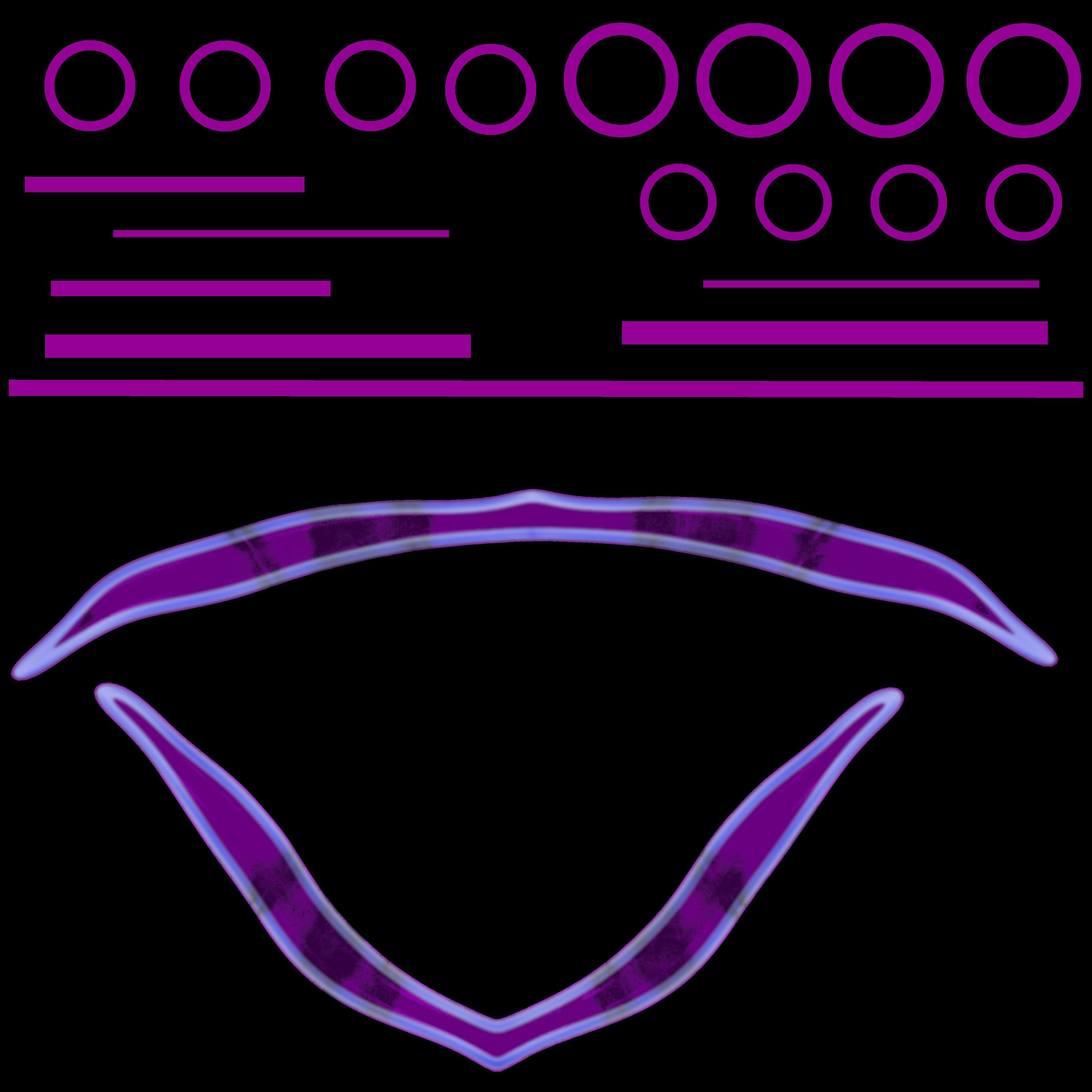 Purple Warriors Bow Low-poly 3D model_7