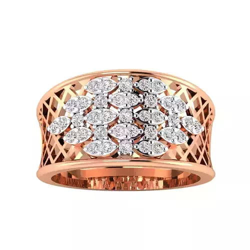  Women Heavy Ring STL OBJ FBX Renders Details