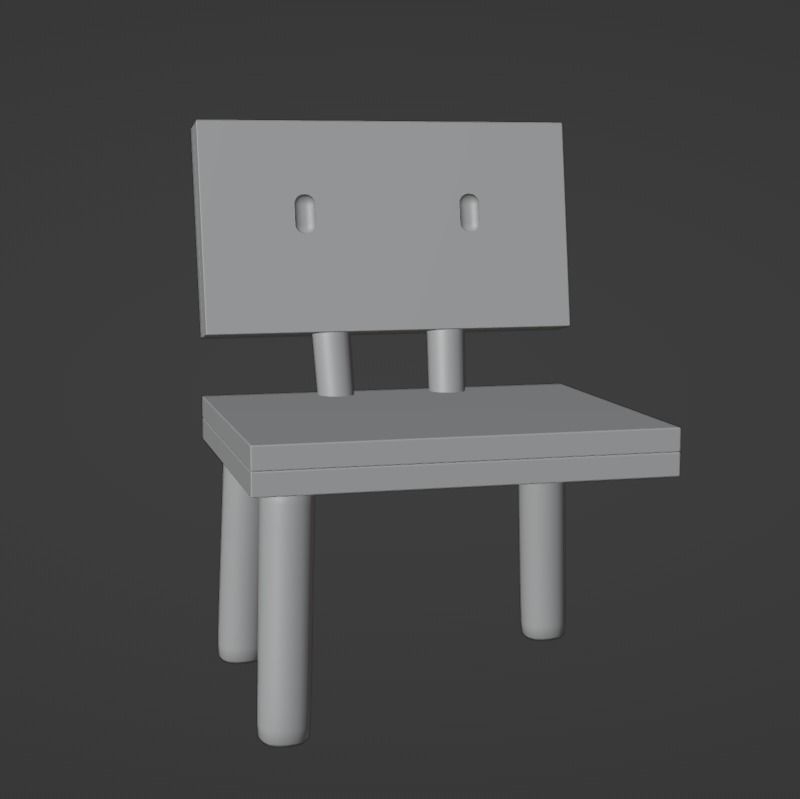 Suzume Chair -  Souta Munakata  3D model_2