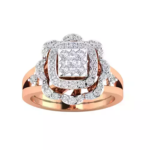 Women Heavy Ring STL OBJ FBX Renders Details 3D print model