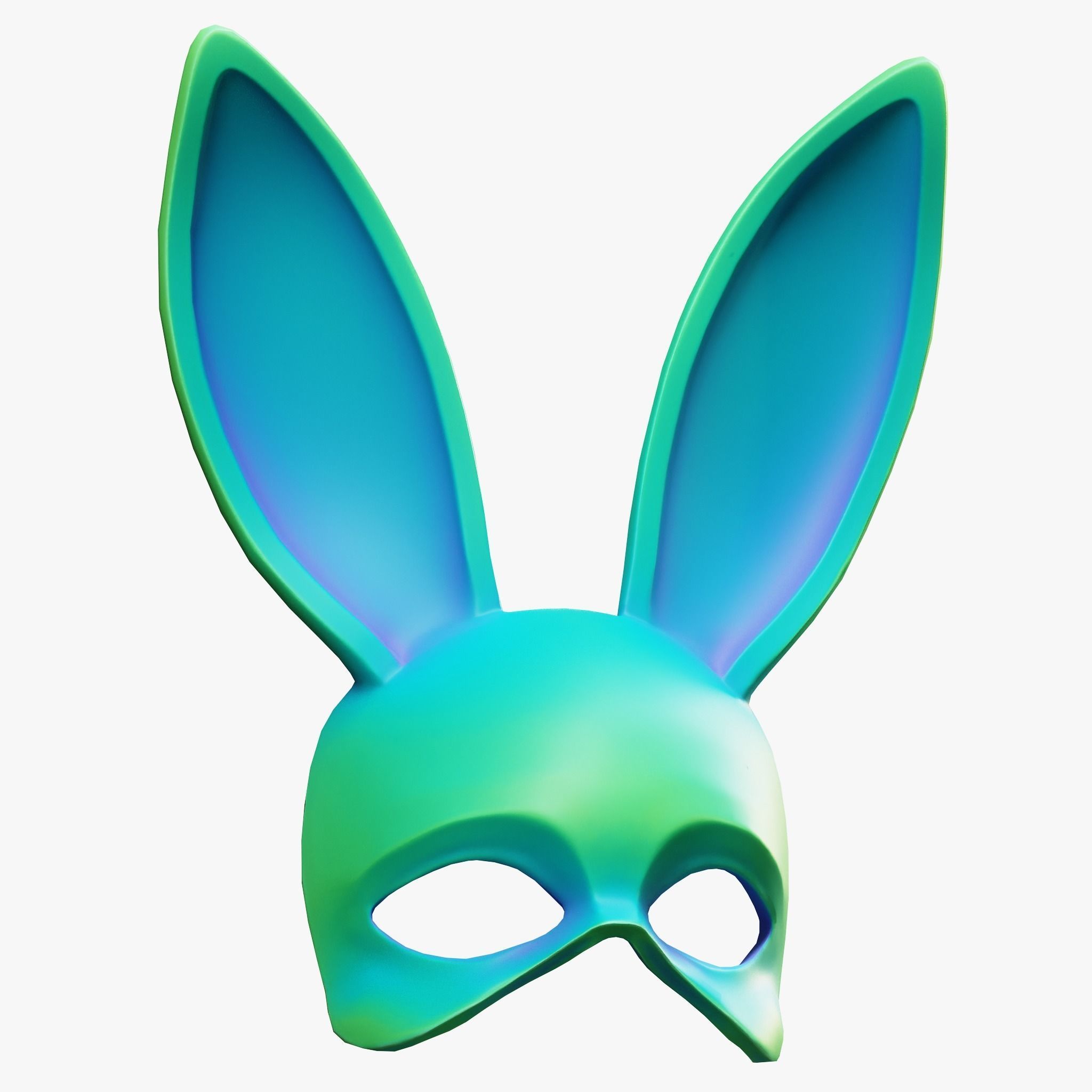 Rabbit Mask Pack Low-poly 3D model_6