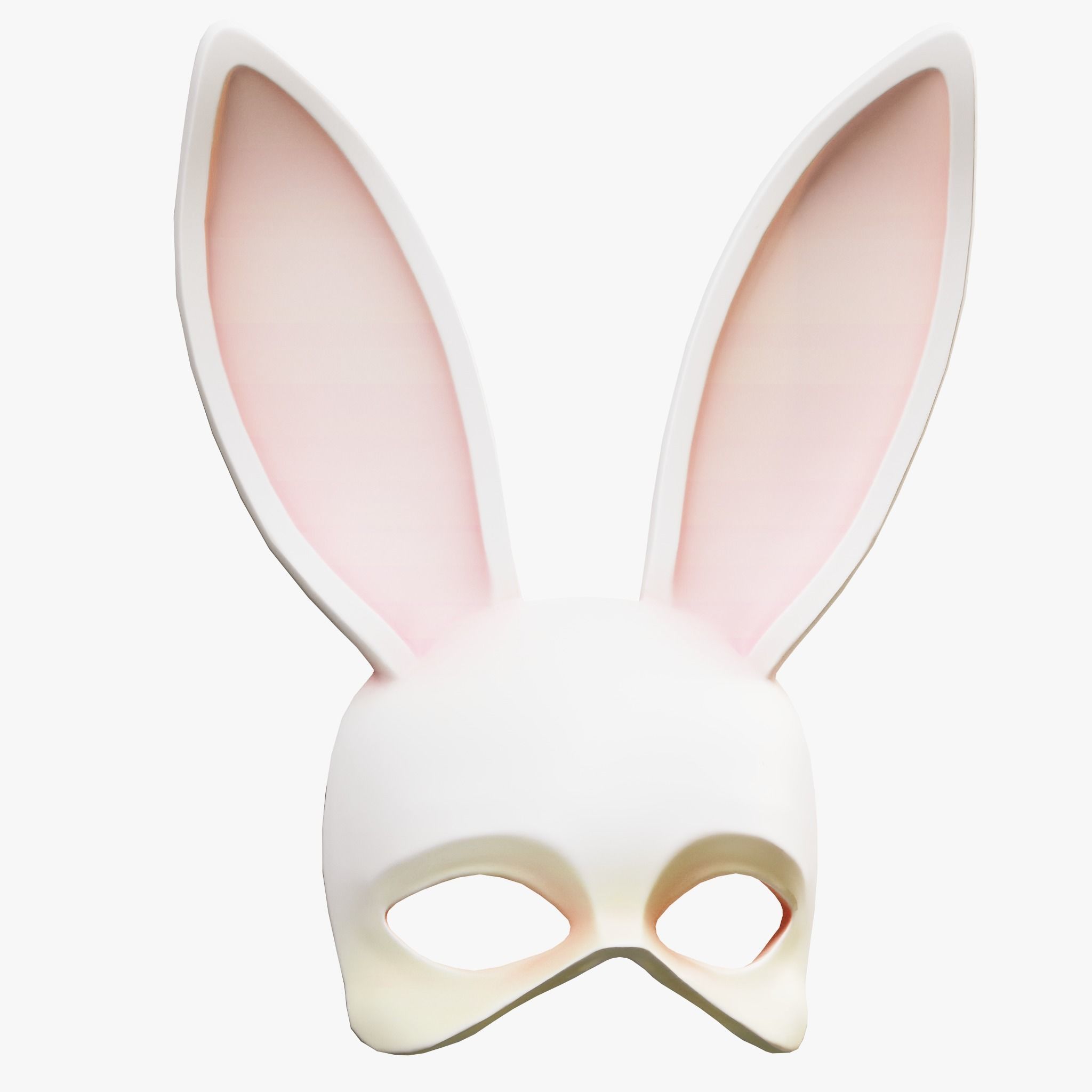 Rabbit Mask Pack Low-poly 3D model_7