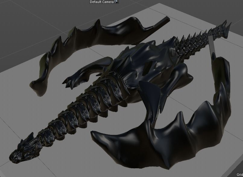 Articulated Dragon Uriel 3D print model_10