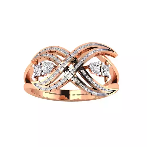  Women Heavy Ring STL OBJ FBX Renders Details