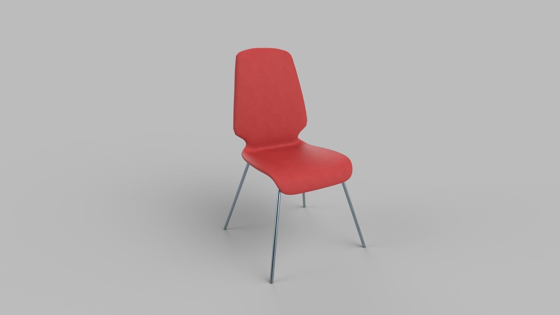 chair Low-poly 3D model_2