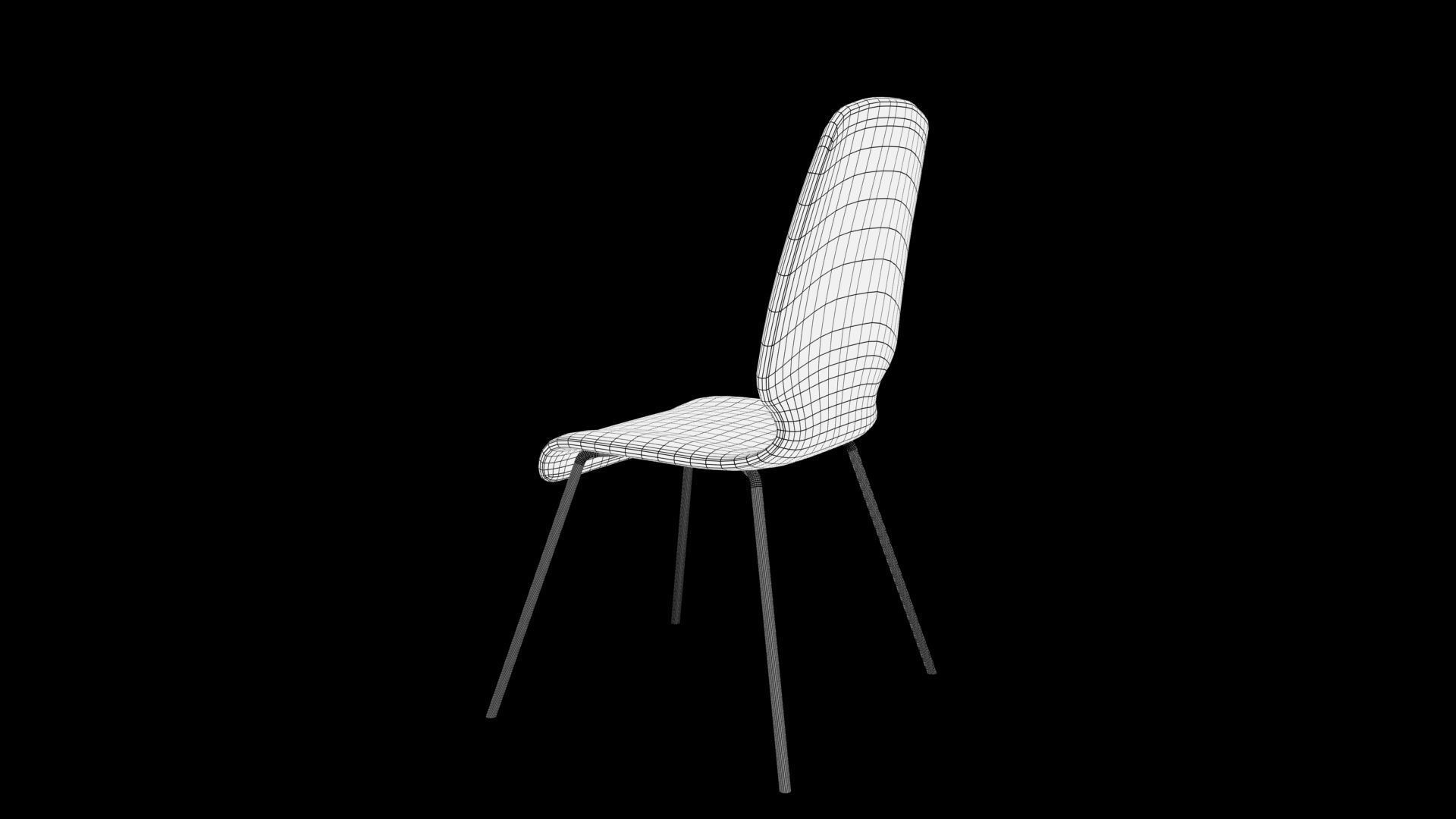 chair Low-poly 3D model_10