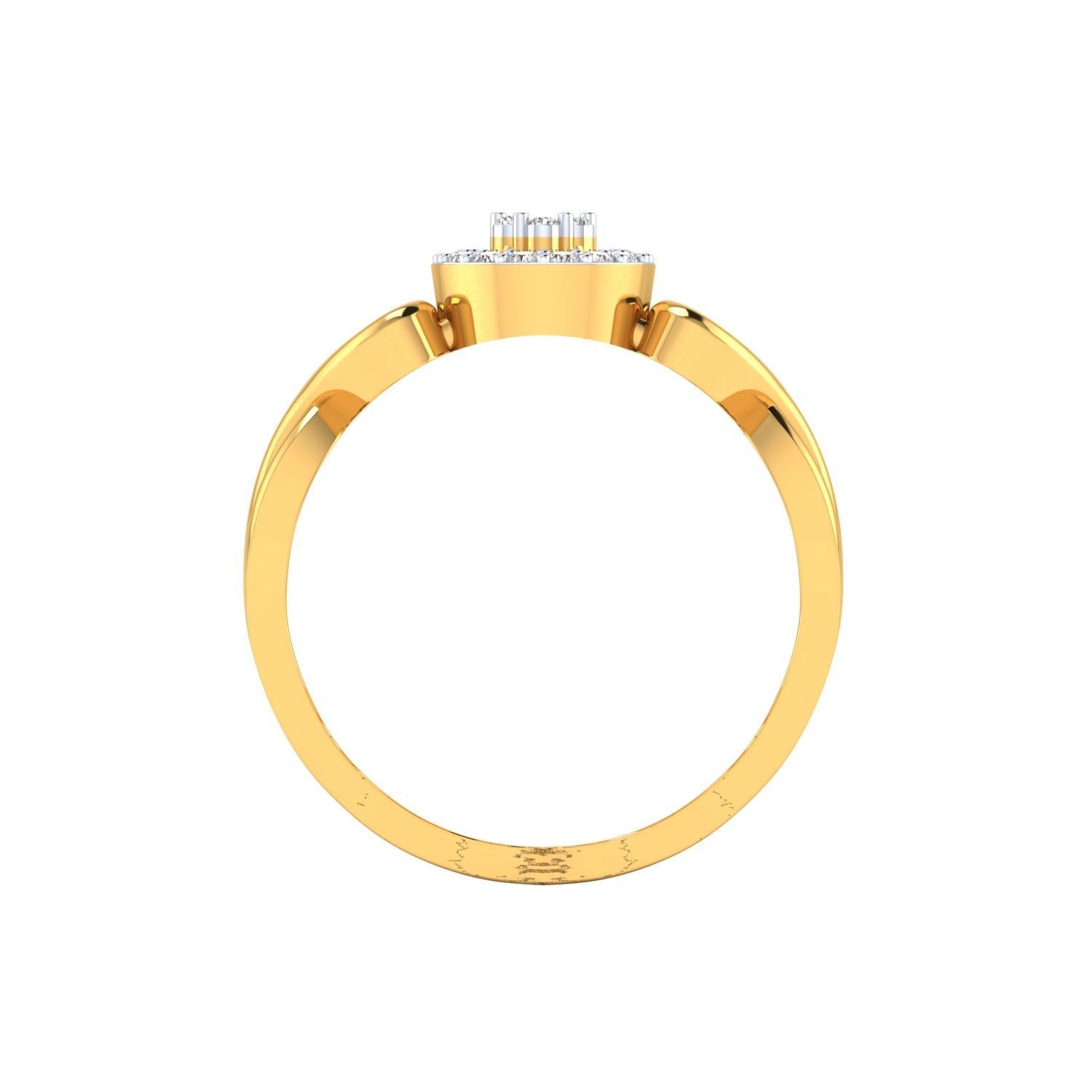 Women Wedding Engagement Ring STL OBJ FBX Renders Details 3D print model_23