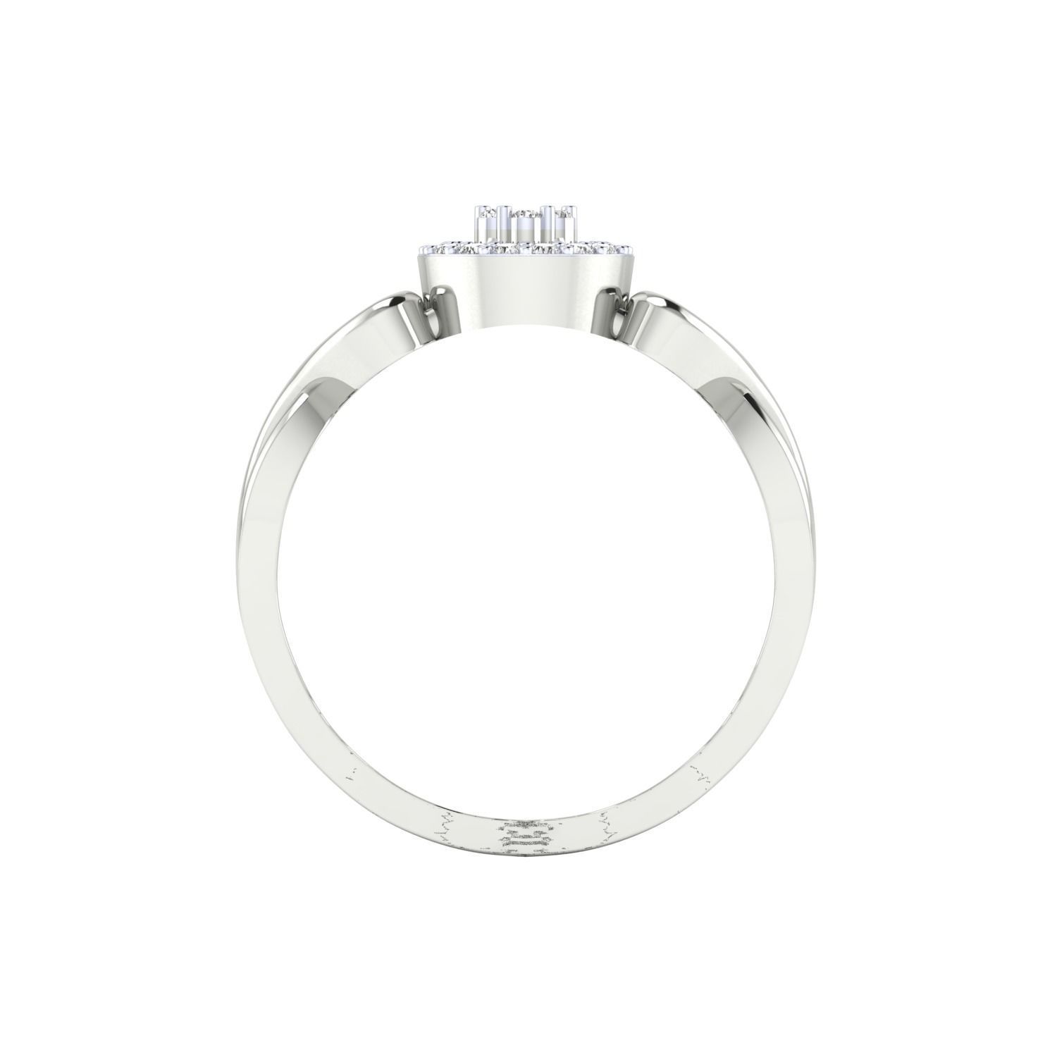 Women Wedding Engagement Ring STL OBJ FBX Renders Details 3D print model_15