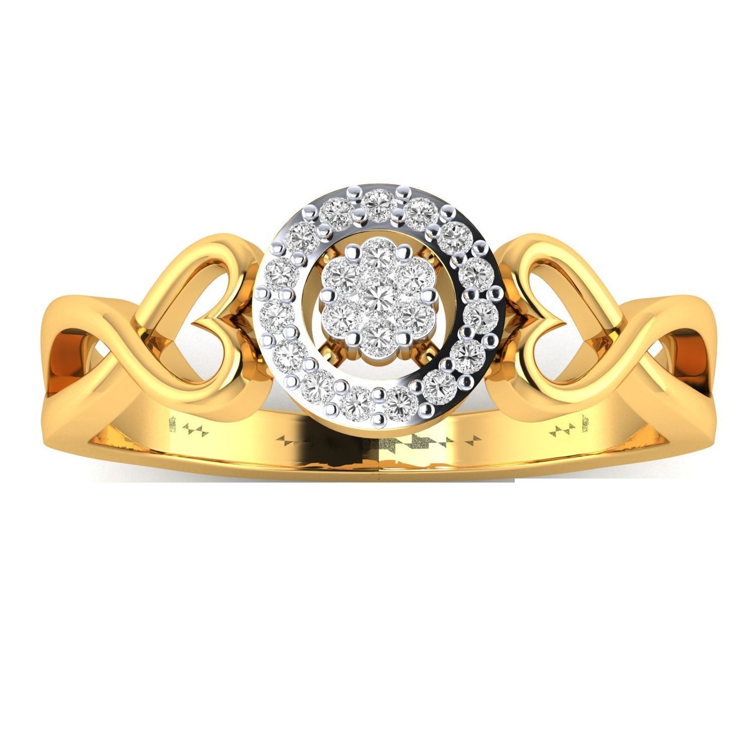 Women Wedding Engagement Ring STL OBJ FBX Renders Details 3D print model_21