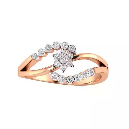 Women Star Ring STL OBJ FBX Renders Details