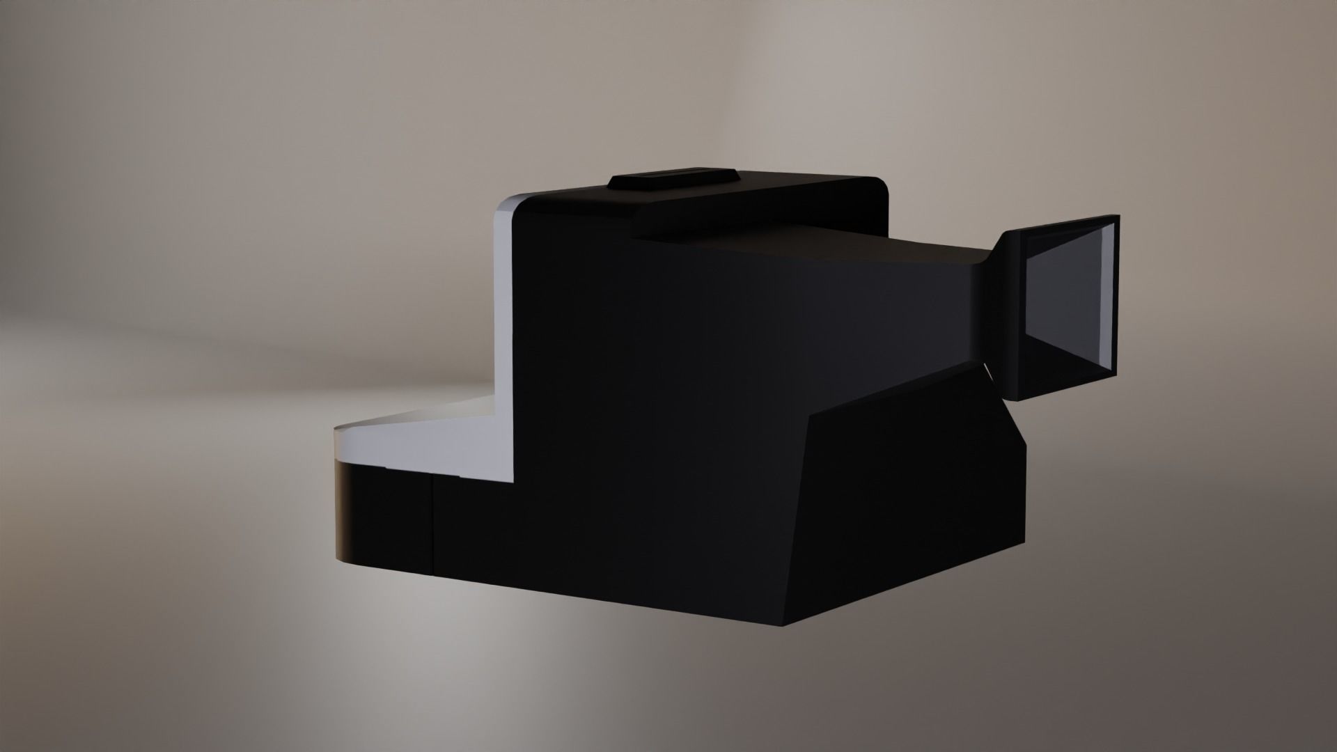 Polaroid Cam Free low-poly 3D model_6