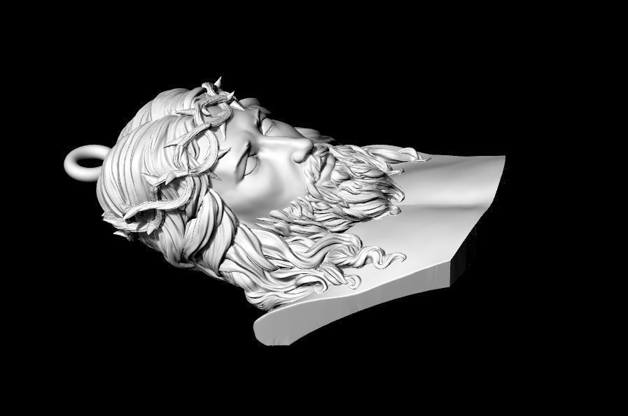 Jesus Bust 3D print model_4
