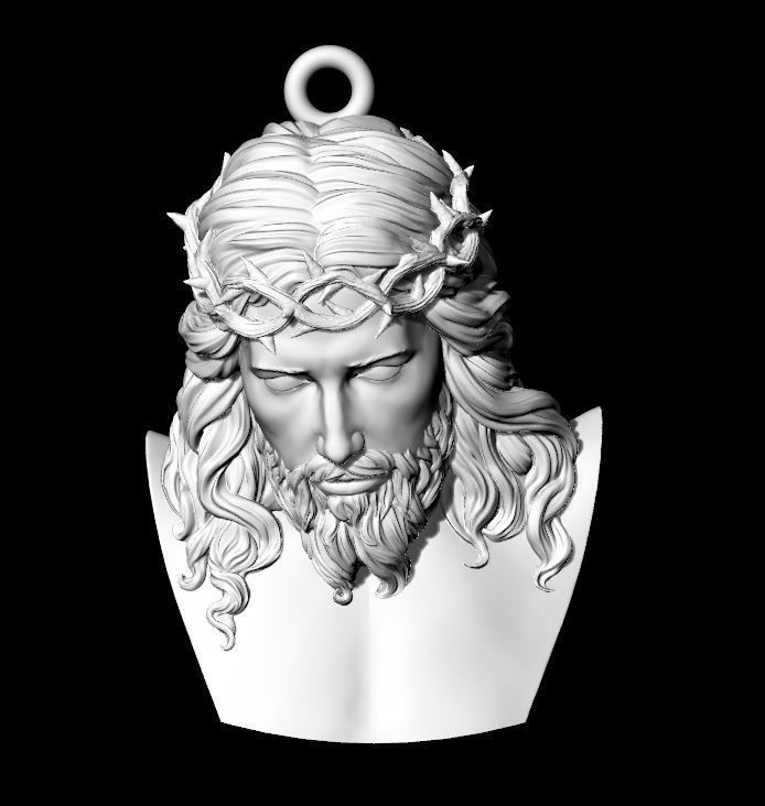 Jesus Bust 3D print model_3