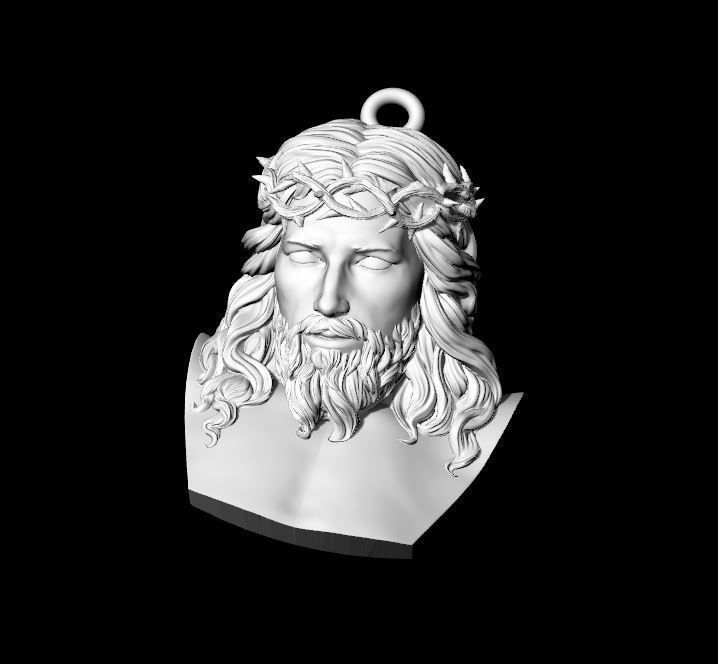 Jesus Bust 3D print model_5
