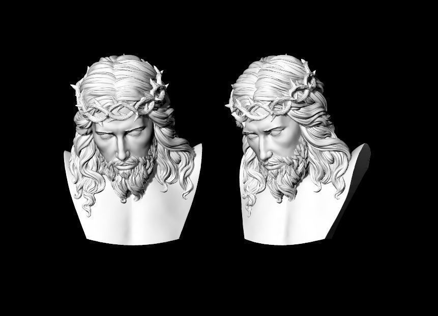 Jesus Bust 3D print model_1