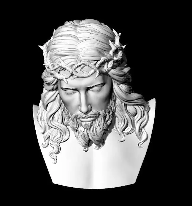 Jesus Bust 3D print model_0