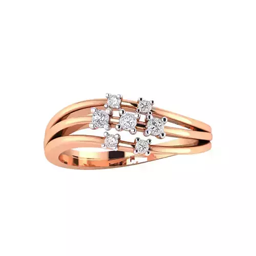 Women Wedding Engagement Ring STL OBJ FBX Renders Details