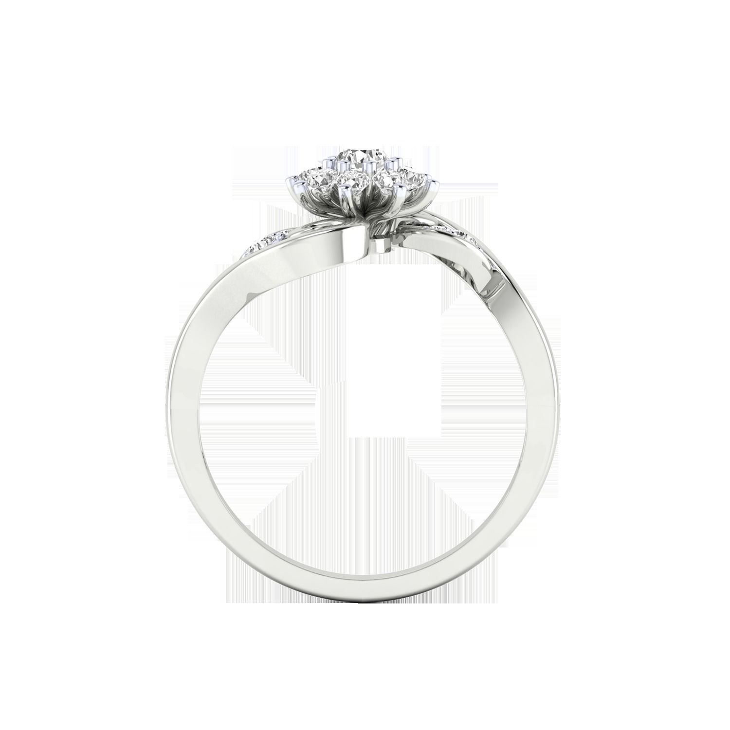 Women Wedding Engagement Ring STL OBJ FBX Renders Details 3D print model_9