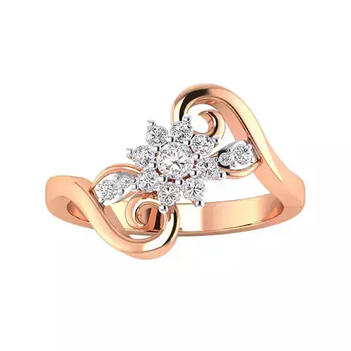 Women Wedding Engagement Ring STL OBJ FBX Renders Details