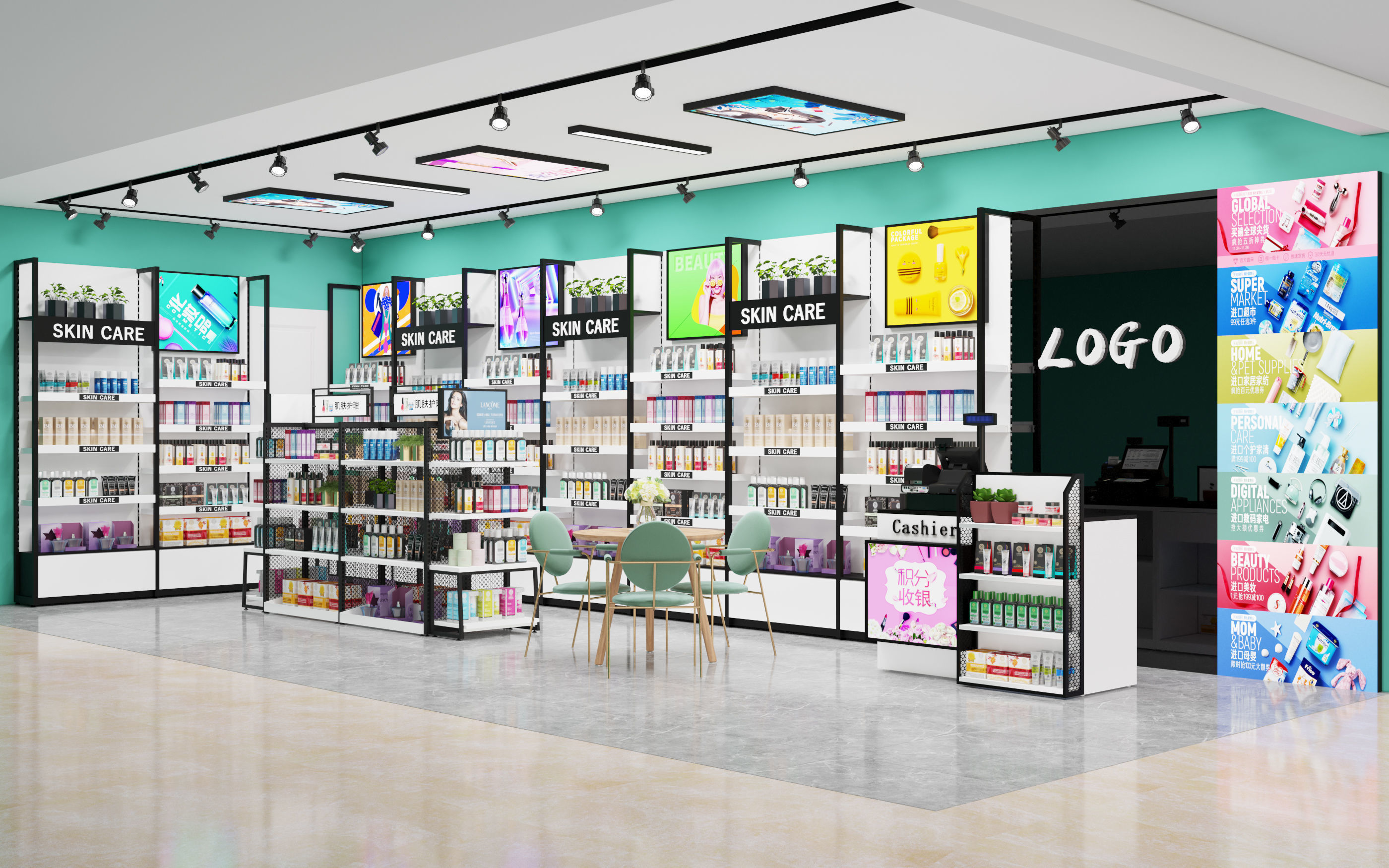 Makeup store 3D model 3D model_3