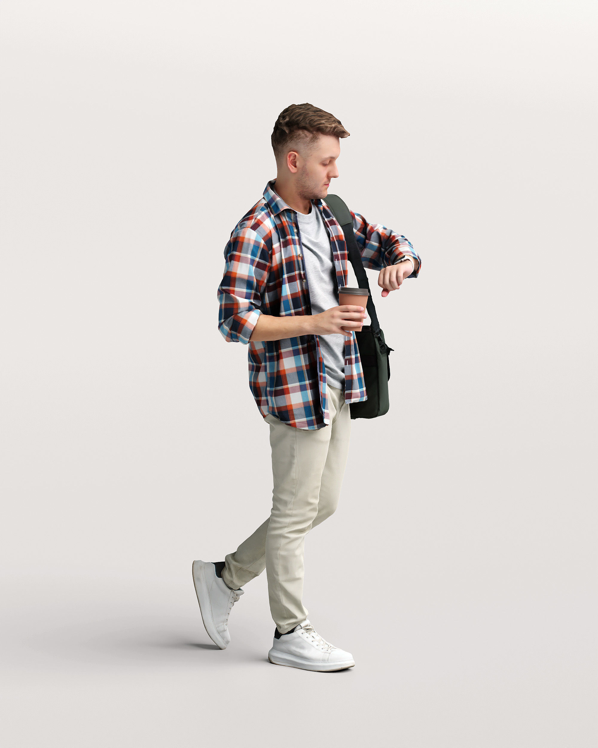 Humano Walking man 034-1855 3D model_2