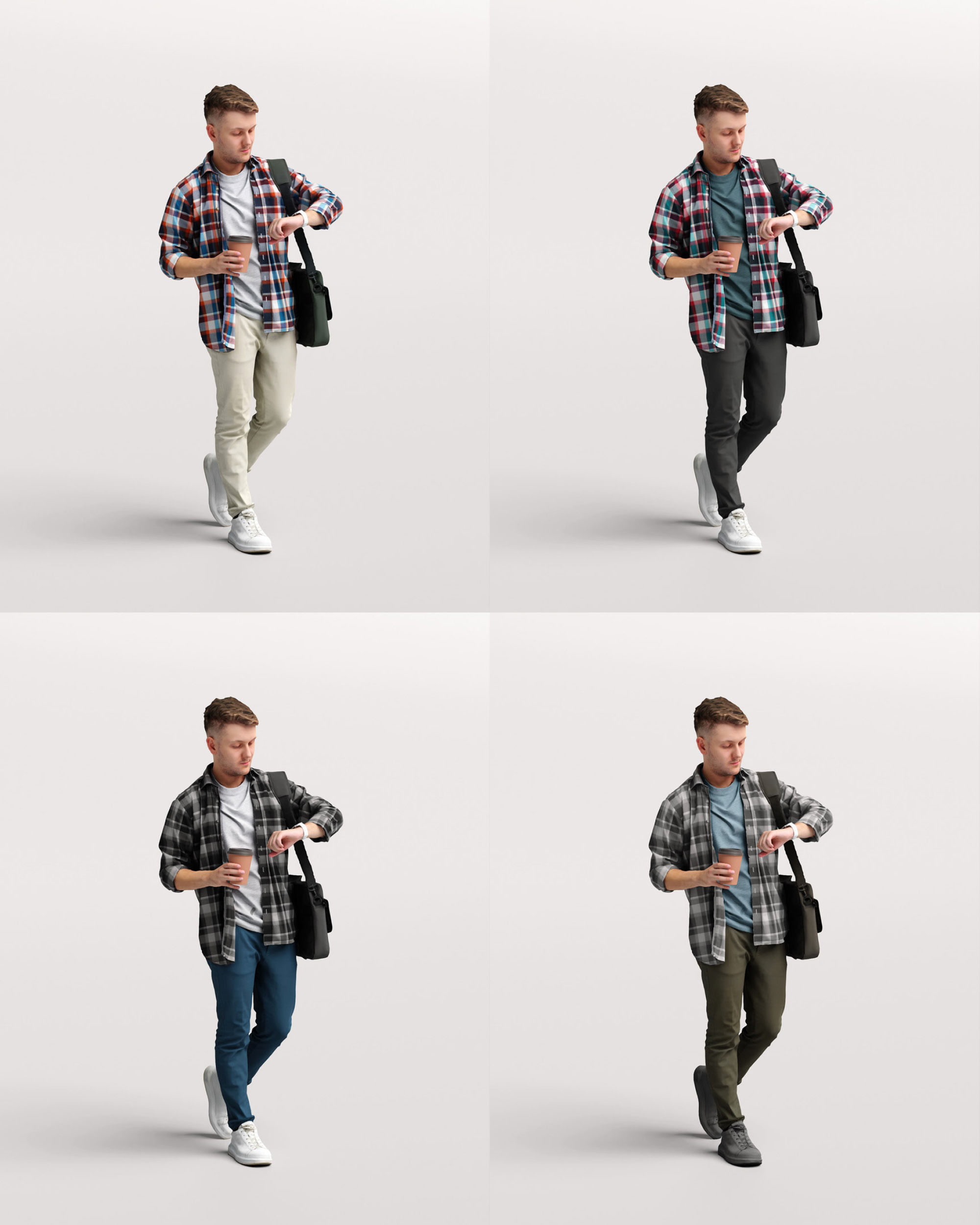 Humano Walking man 034-1855 3D model_12