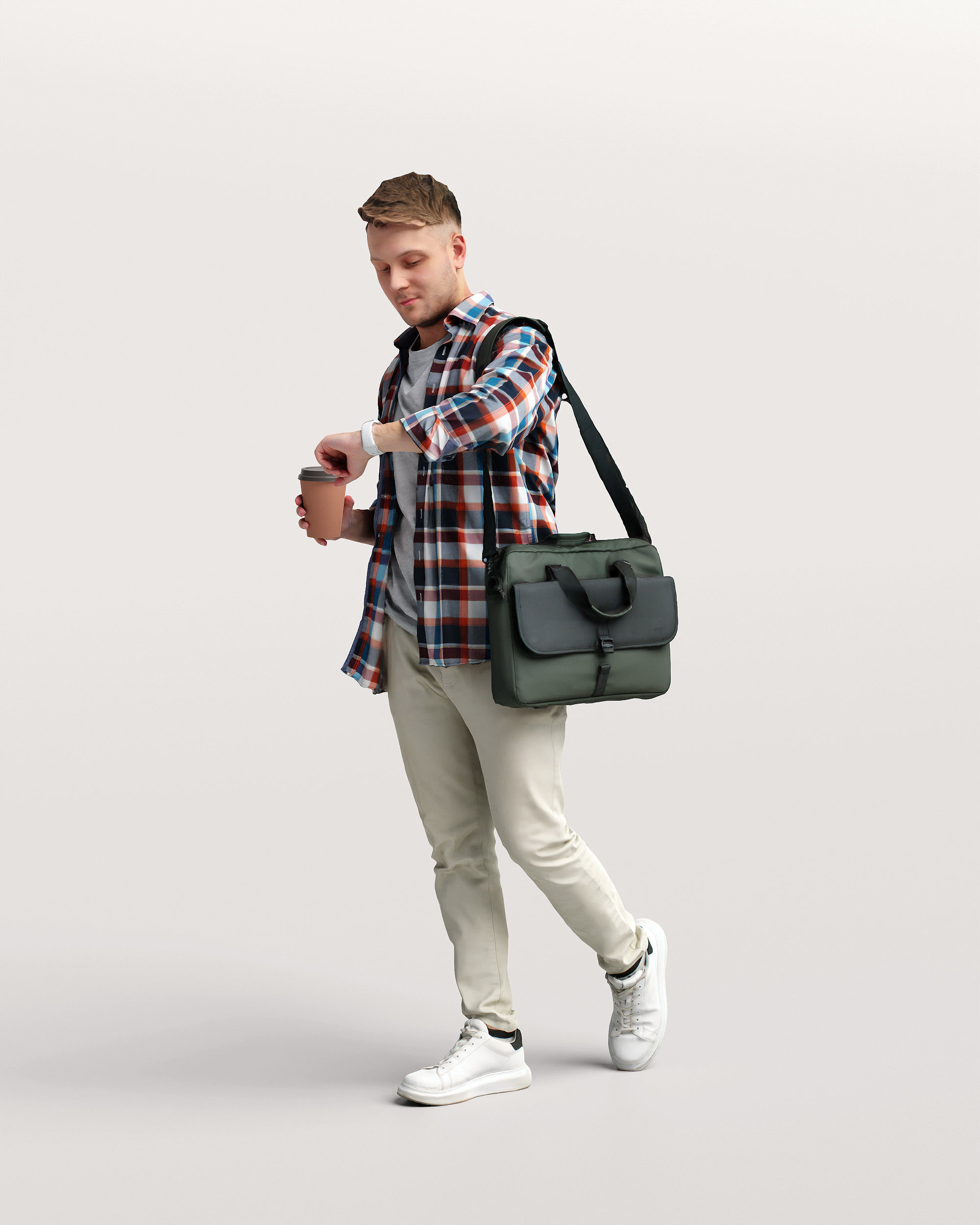 Humano Walking man 034-1855 3D model_5