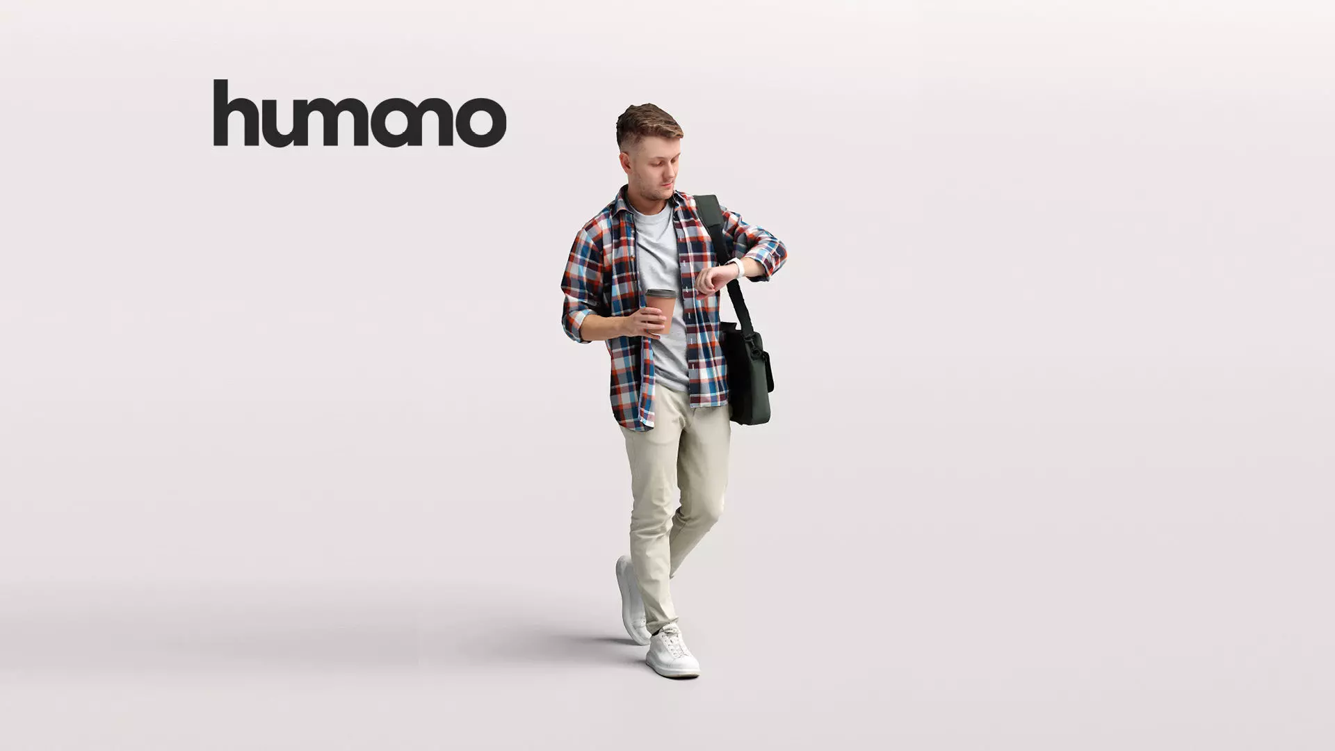 Humano Walking man 034-1855 3D model_0