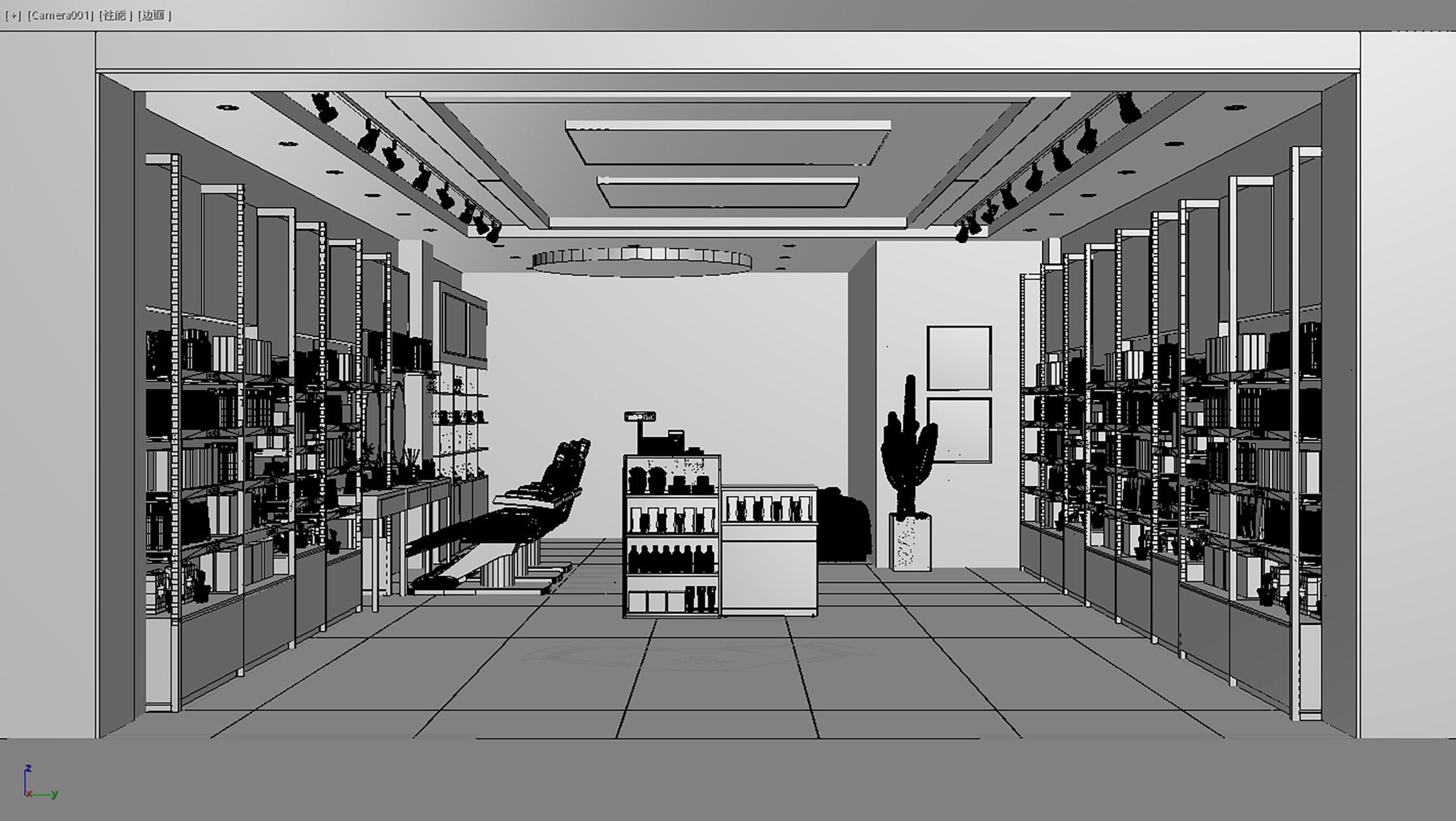 Makeup store 3D model 3D model_2