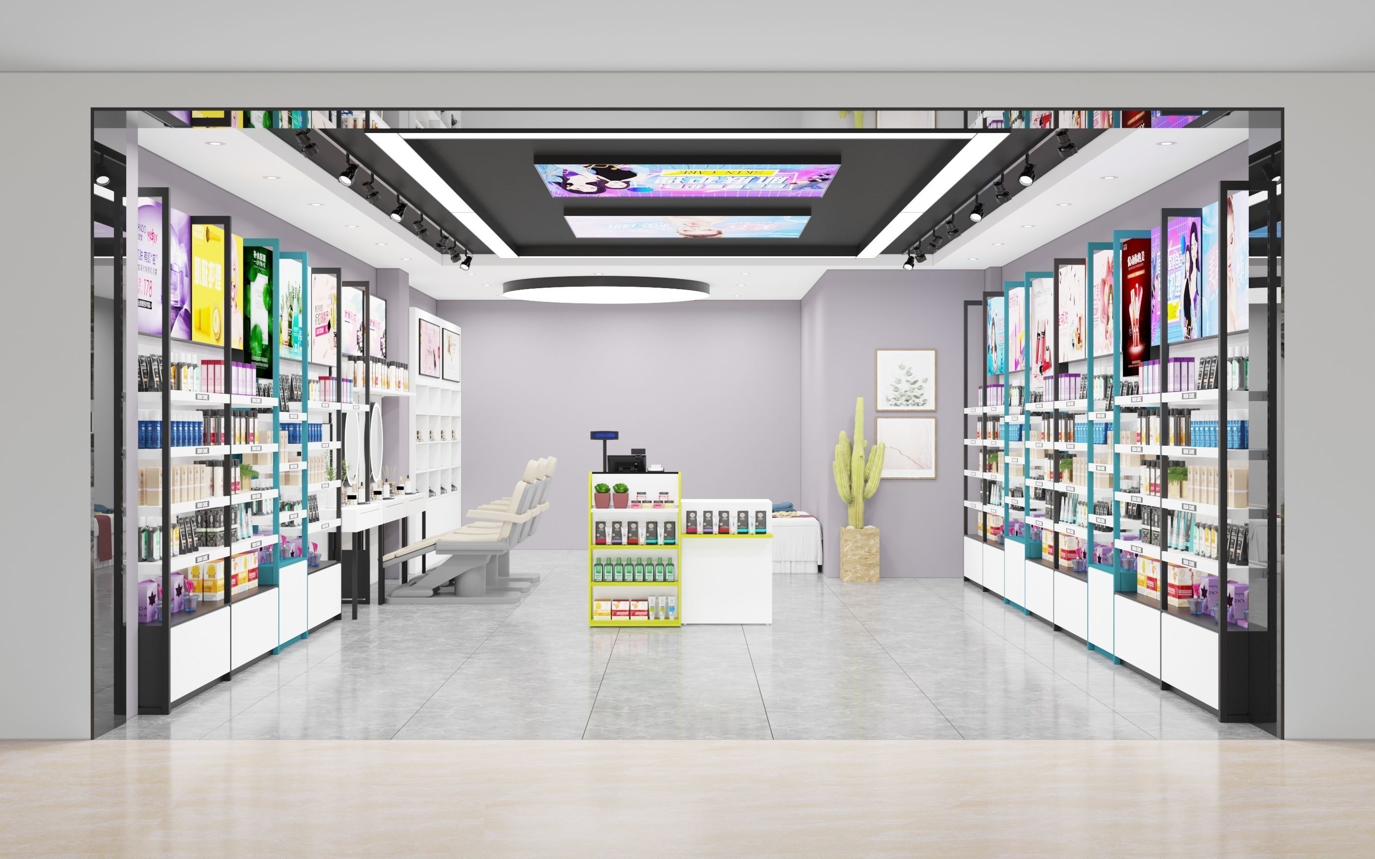 Makeup store 3D model 3D model_1