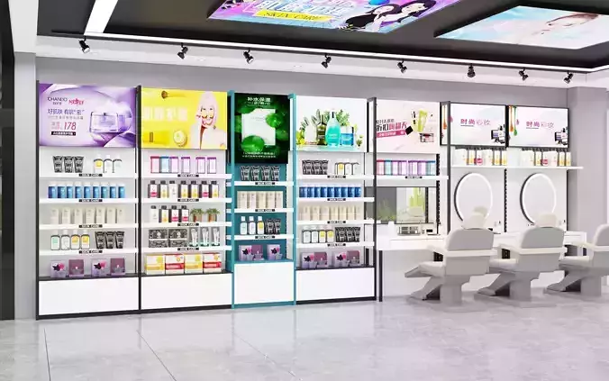  Makeup store 3D model 3D model