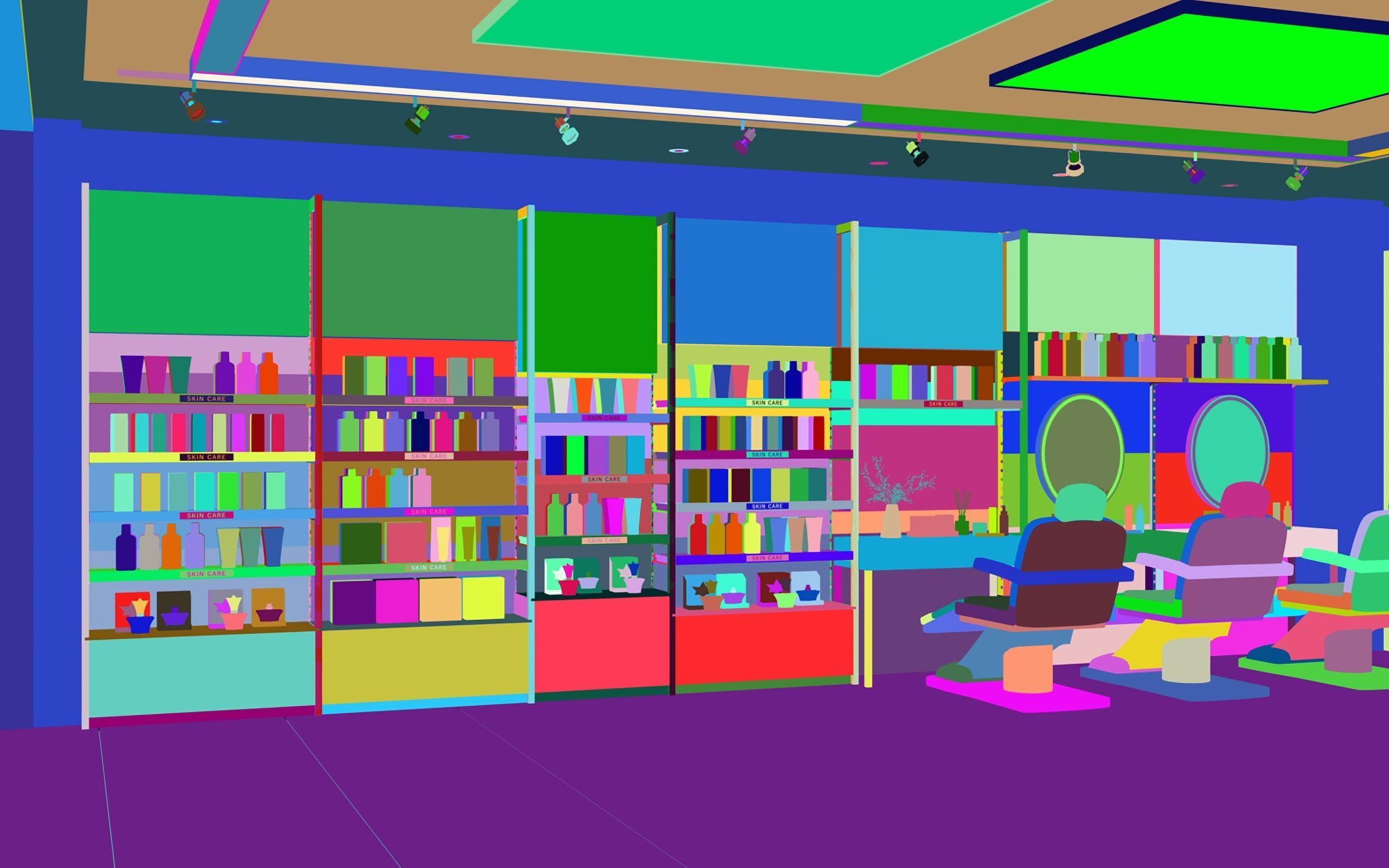 Makeup store 3D model 3D model_3